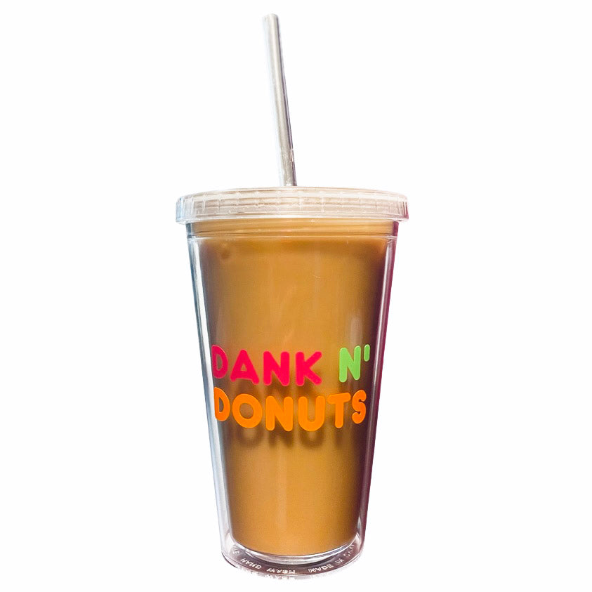 Dank N' Donuts Clear Drink Tumbler