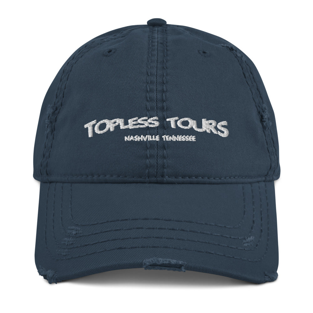 Topless Tours Distressed Dad Hat