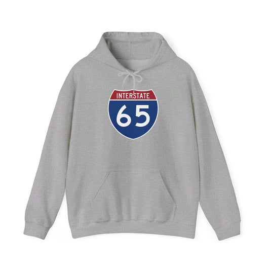 Hooded Sweatshirt - Interstate 65 North or South