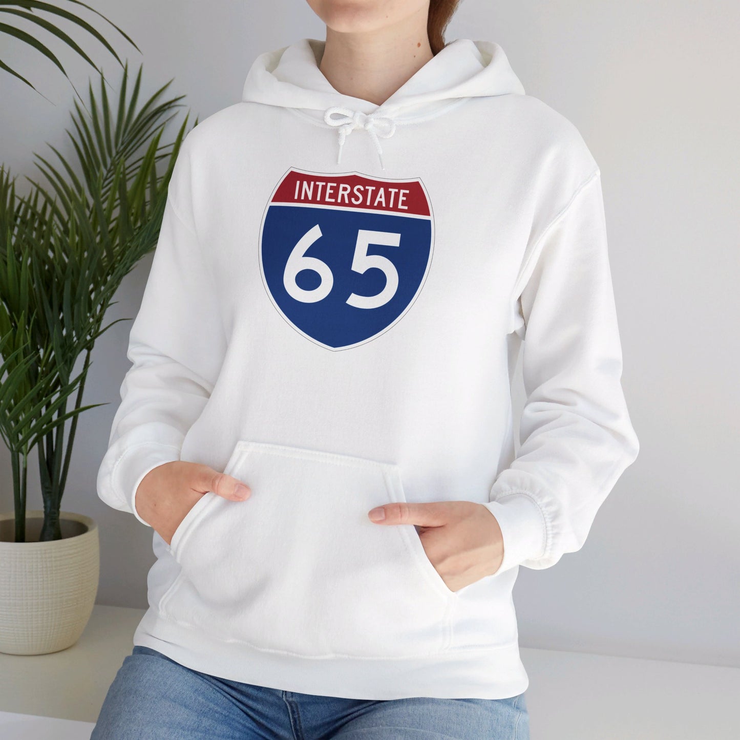 Hooded Sweatshirt - Interstate 65 North or South