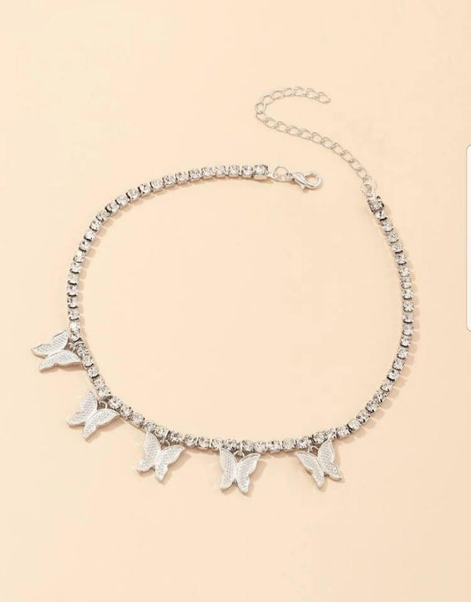 Silver Butterfly Necklace