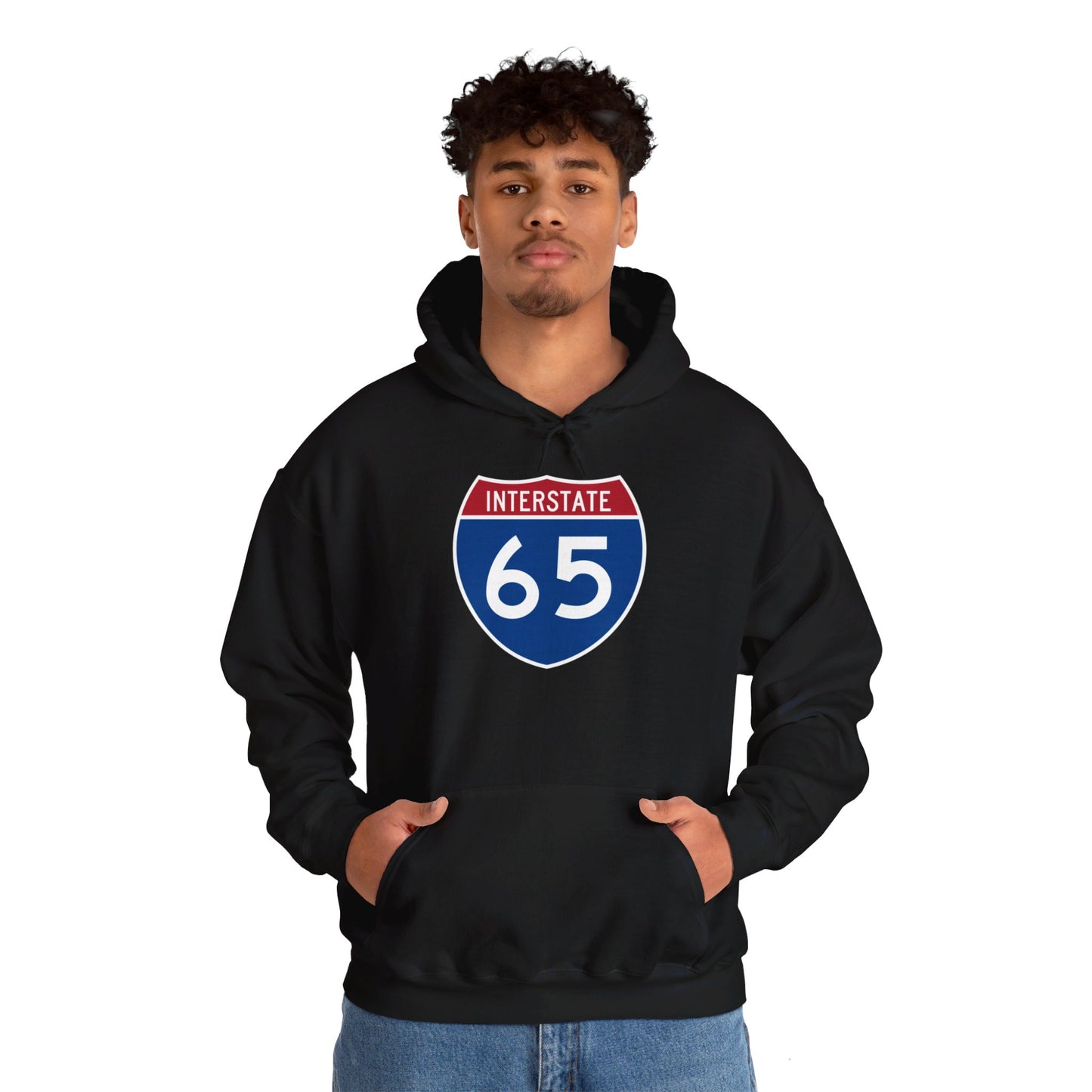 Hooded Sweatshirt - Interstate 65 North or South