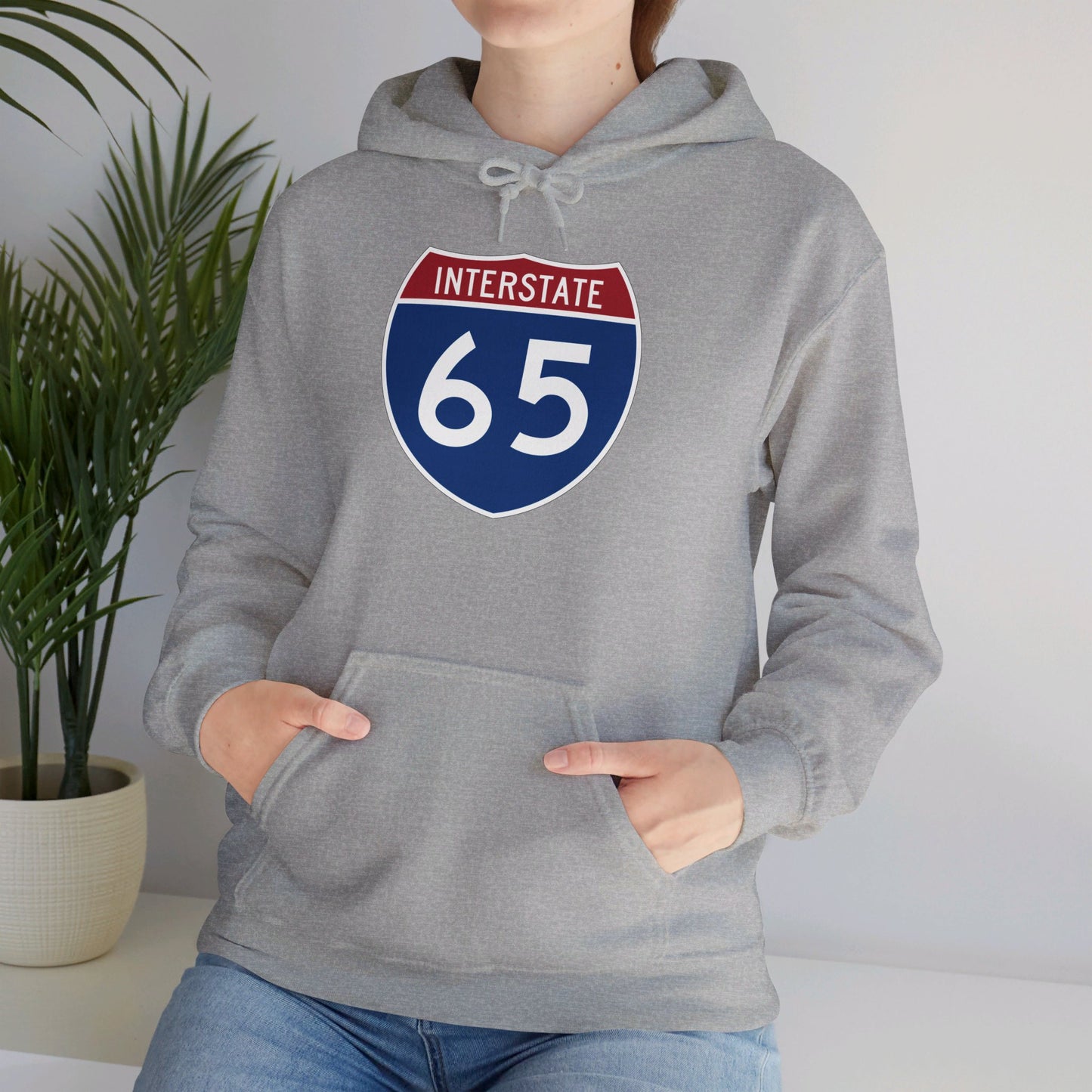 Hooded Sweatshirt - Interstate 65 North or South