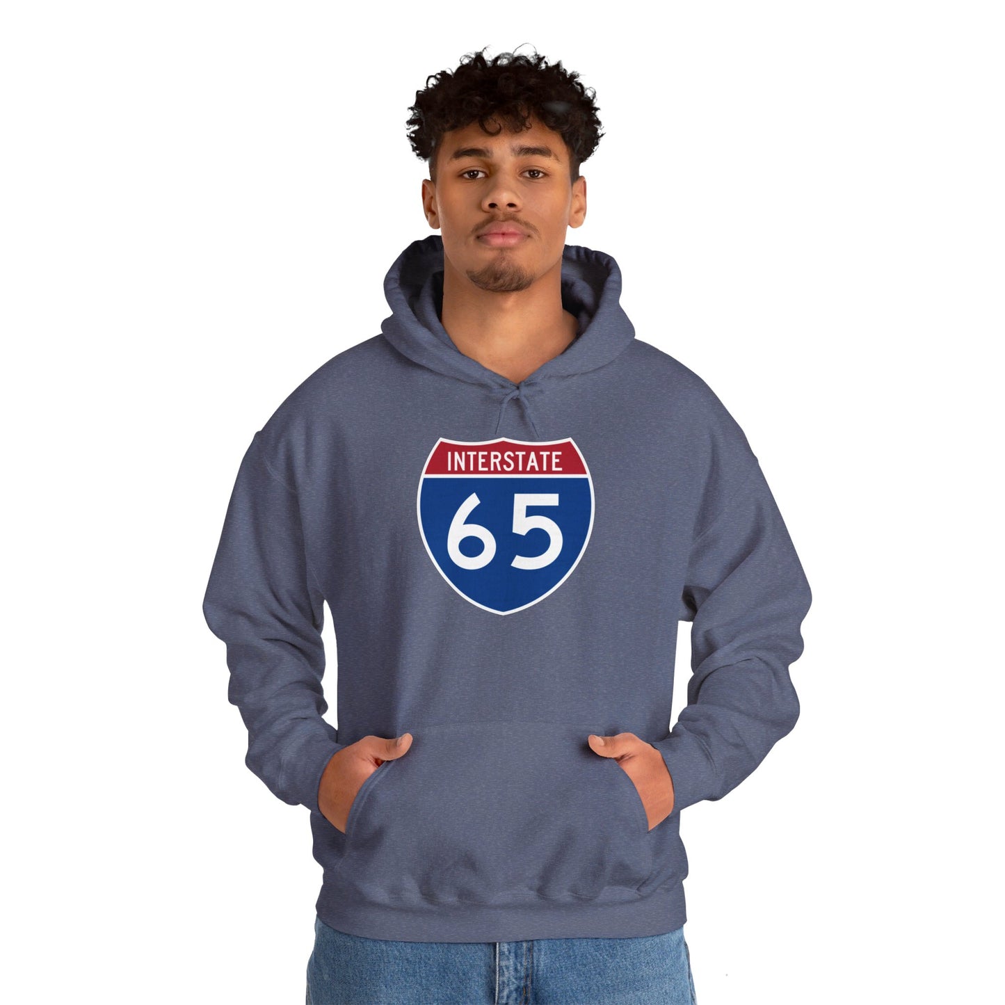 Hooded Sweatshirt - Interstate 65 North or South