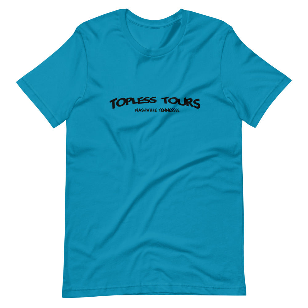 Topless Tours Black Logo Tee