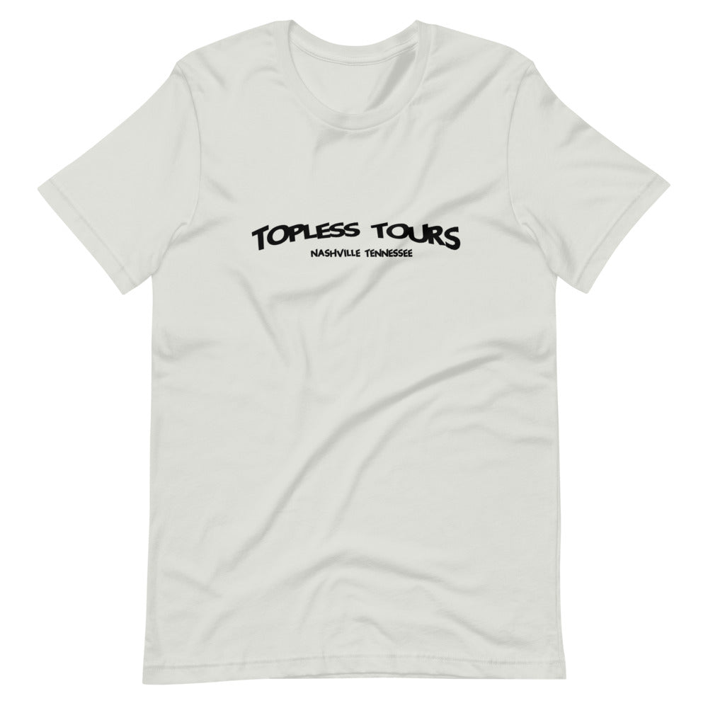 Topless Tours Black Logo Tee