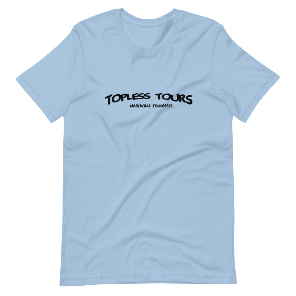 Topless Tours Black Logo Tee