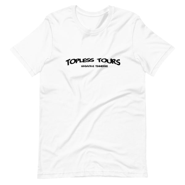 Topless Tours Black Logo Tee
